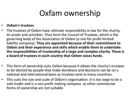 oxfam ownership.
